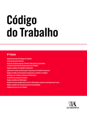 cover image of Código do Trabalho--Texto da Lei--9ª Edição
